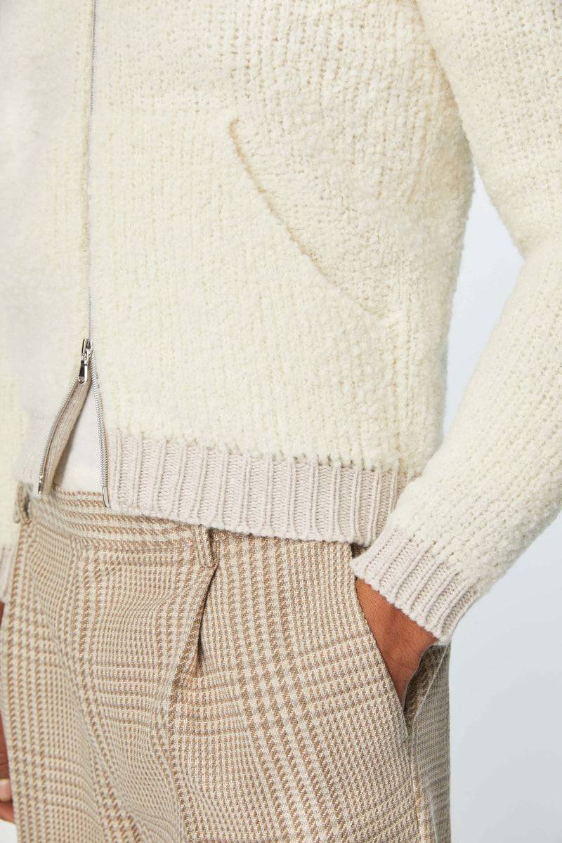 Lubiam Maglia con zip e con cappuccio avoiro Maglia con zip e con cappuccio avoiro Economico