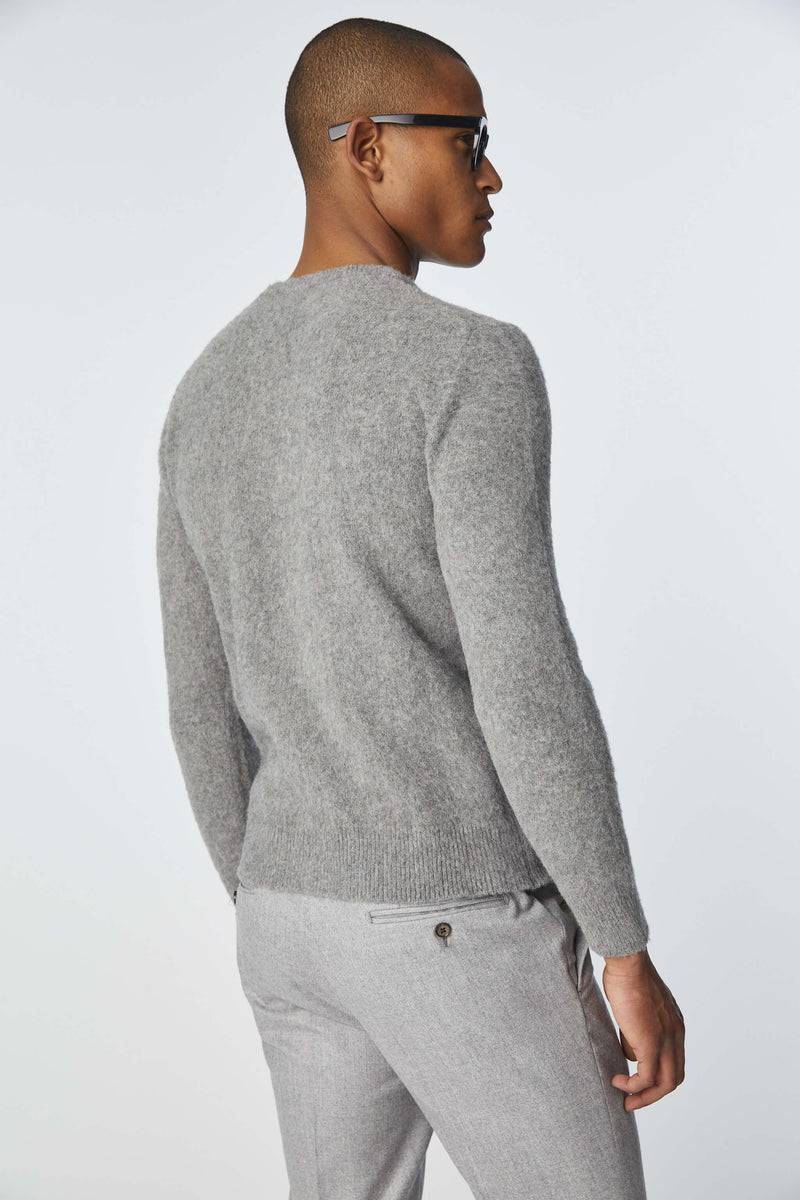 Lubiam Maglia girocollo leggera grigia melange Maglia girocollo leggera grigia melange Online