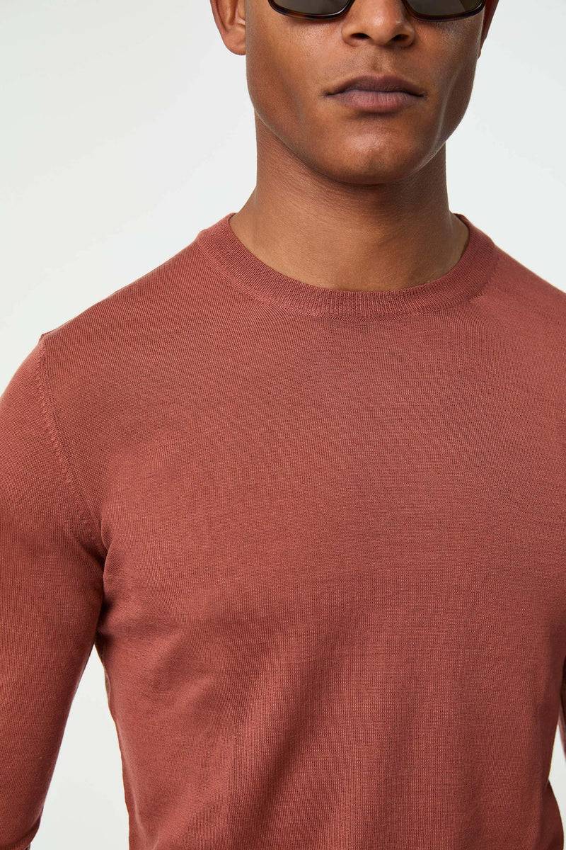 Lubiam Maglia girocollo leggera ruggine Maglia girocollo leggera ruggine Hotsell