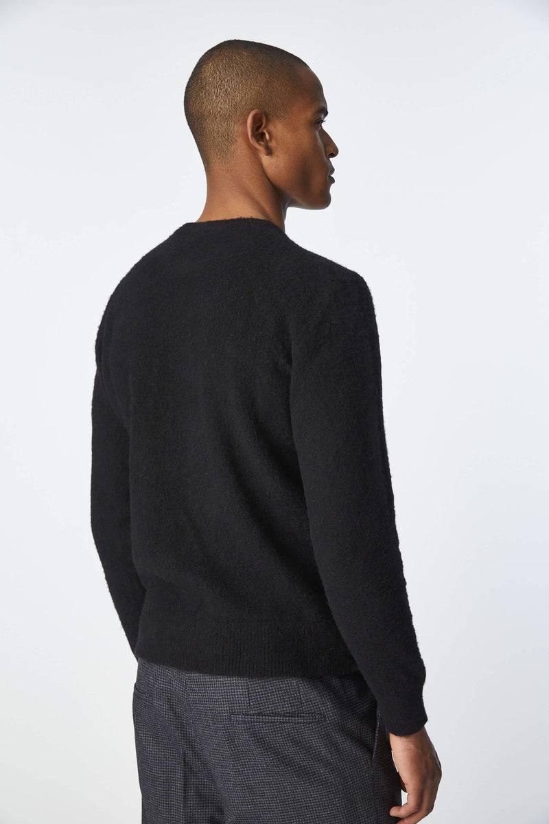 Lubiam Maglia girocollo nera Maglia girocollo nera Saldi Di Fabbrica