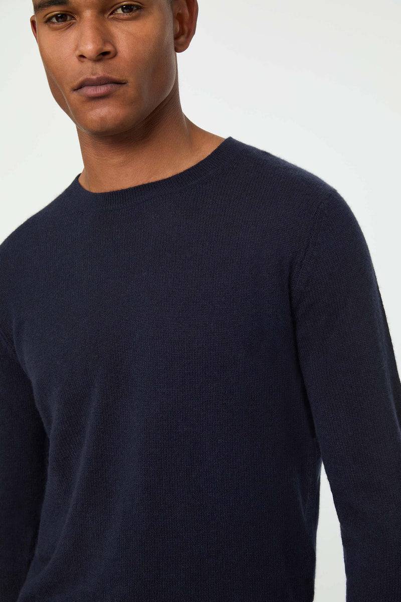Lubiam Maglia girocollo blu avio in cashmere Maglia girocollo blu avio in cashmere In Saldo
