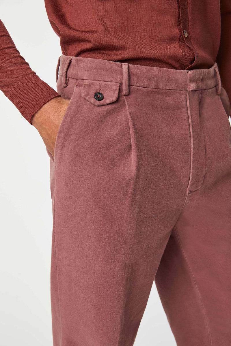 Lubiam Pantalone MILES tinto capo viola vinaccia Pantalone MILES tinto capo viola vinaccia Spedizione Gratuita