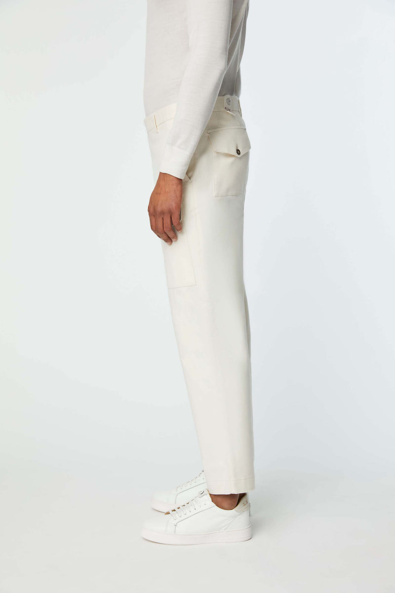 Lubiam Pantalone TONY non trattato bianco Pantalone TONY non trattato bianco Acquista Ora