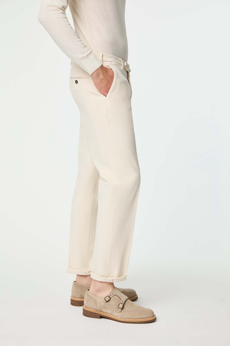 Lubiam Pantalone ELTON tinto capo bianco avorio Pantalone ELTON tinto capo bianco avorio Promozione Limitata