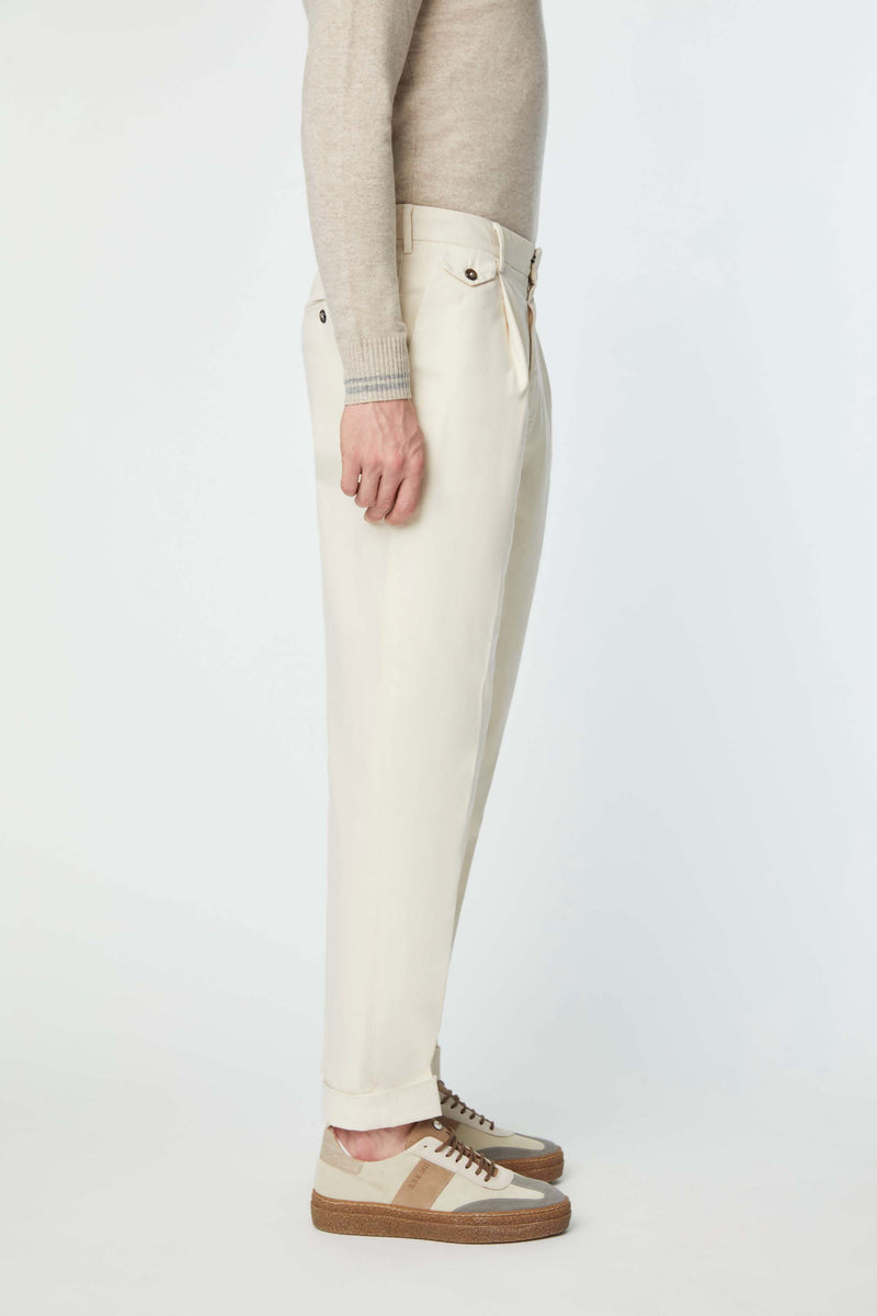 Lubiam Pantalone MILES tinto capo bianco Pantalone MILES tinto capo bianco Sottocosto