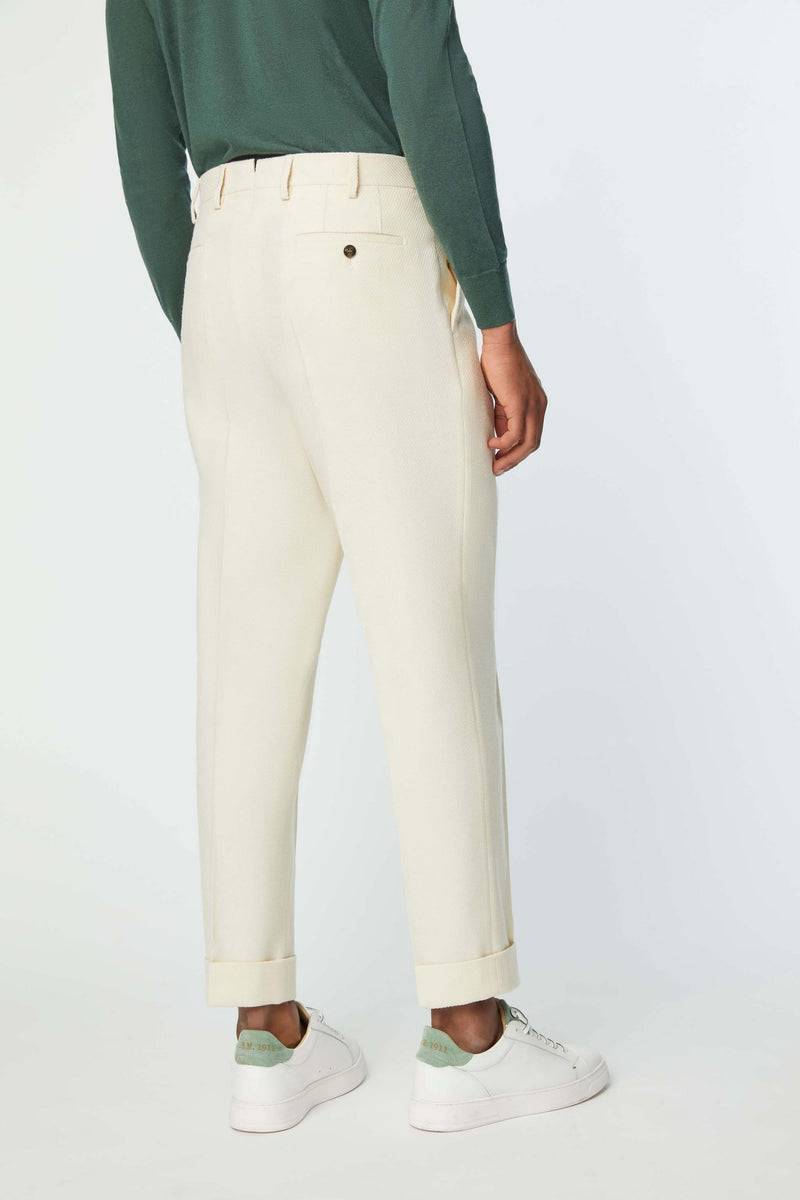 Lubiam Pantalone MILES bianco avorio Pantalone MILES bianco avorio Sconto