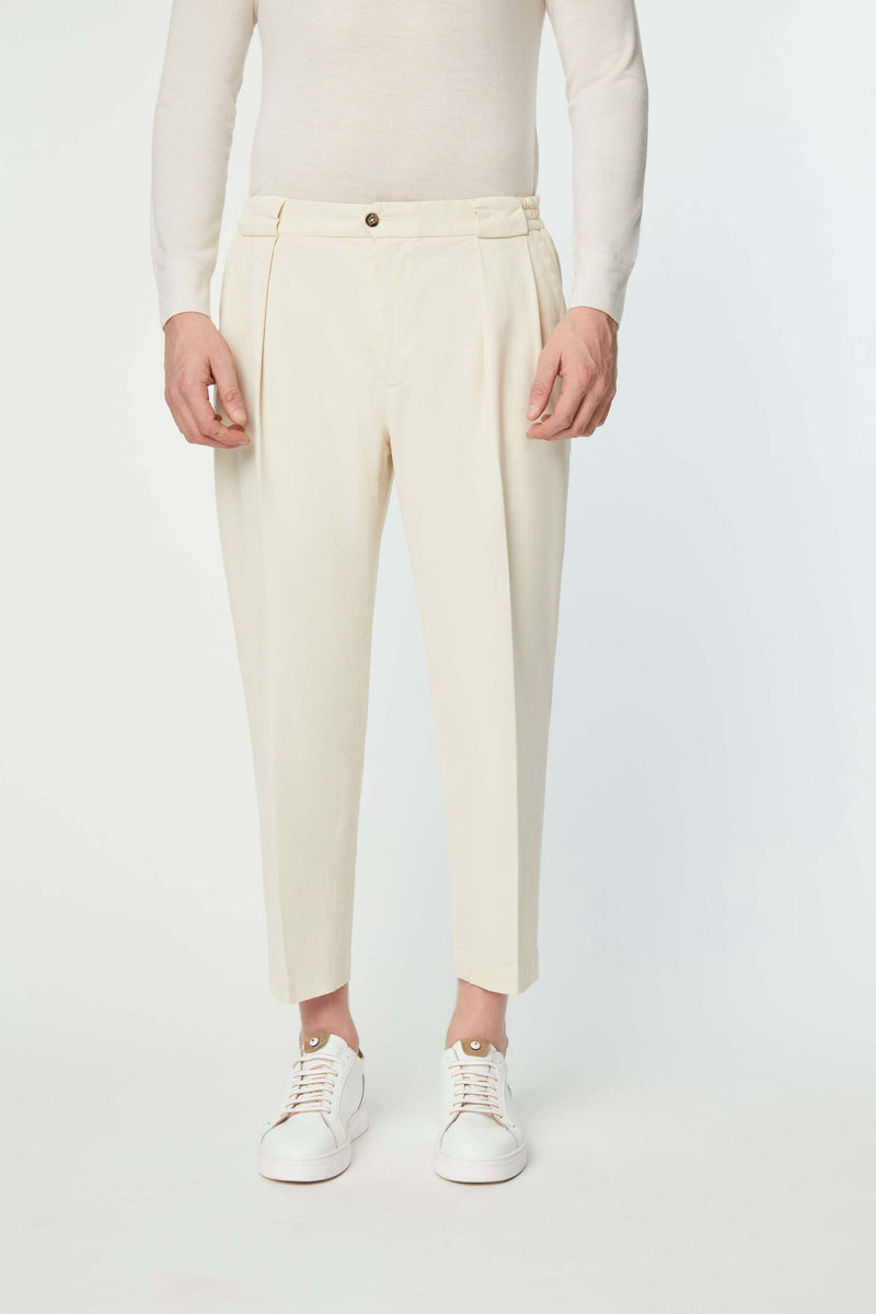 Lubiam Pantalone Clarence tinto capo bianco avorio Pantalone Clarence tinto capo bianco avorio