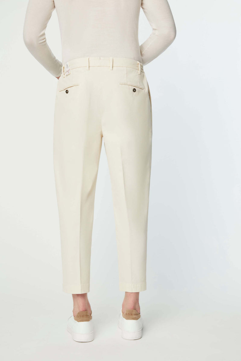 Lubiam Pantalone Clarence tinto capo bianco avorio Pantalone Clarence tinto capo bianco avorio Offerta