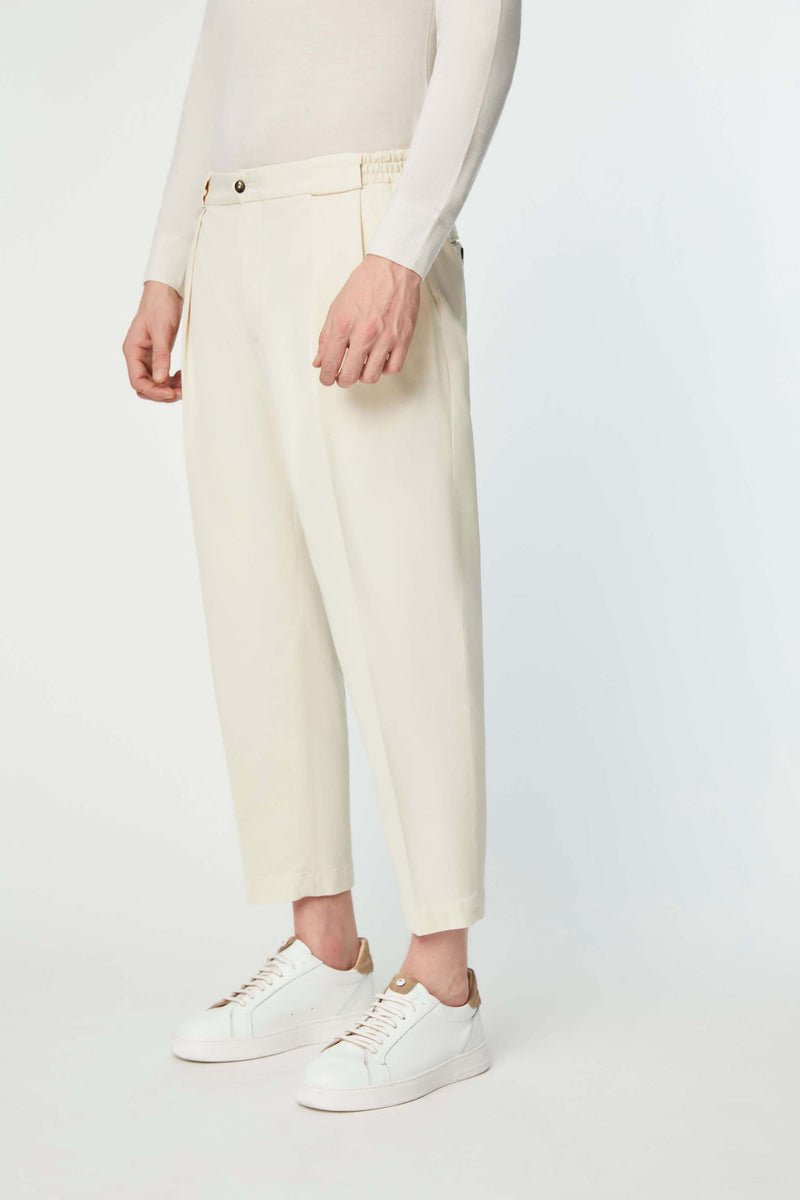 Lubiam Pantalone Clarence tinto capo bianco avorio Pantalone Clarence tinto capo bianco avorio Offerta