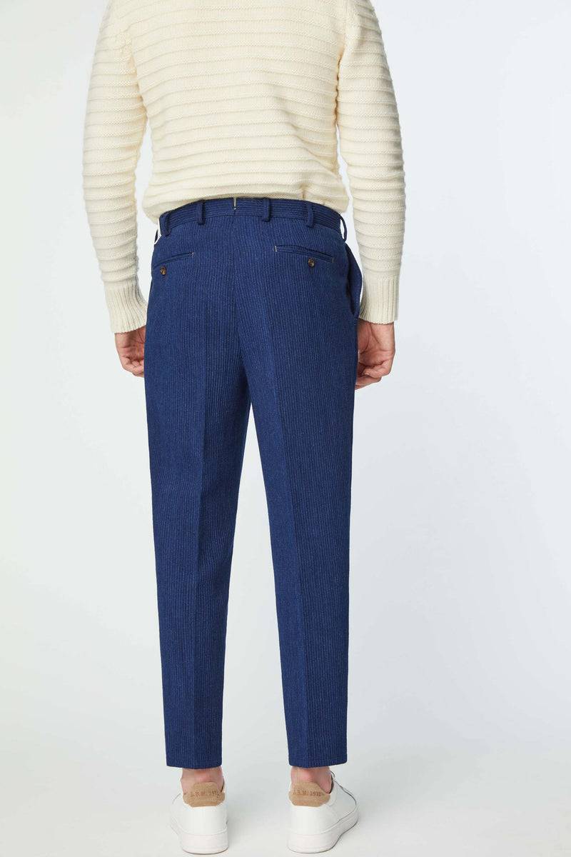 Lubiam Pantalone MILES Sartorial Indigo blu denim Pantalone MILES Sartorial Indigo blu denim Online