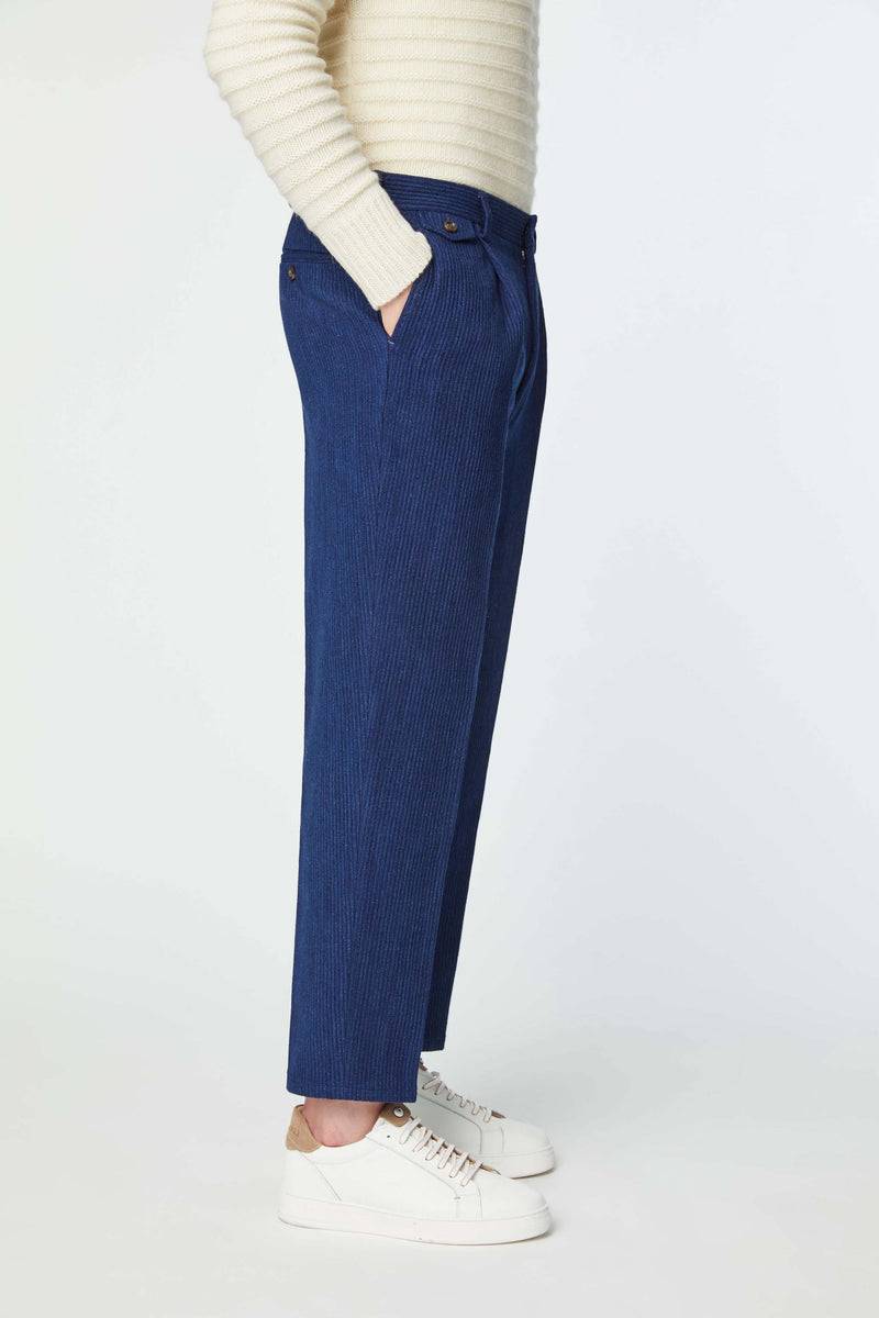 Lubiam Pantalone MILES Sartorial Indigo blu denim Pantalone MILES Sartorial Indigo blu denim Online