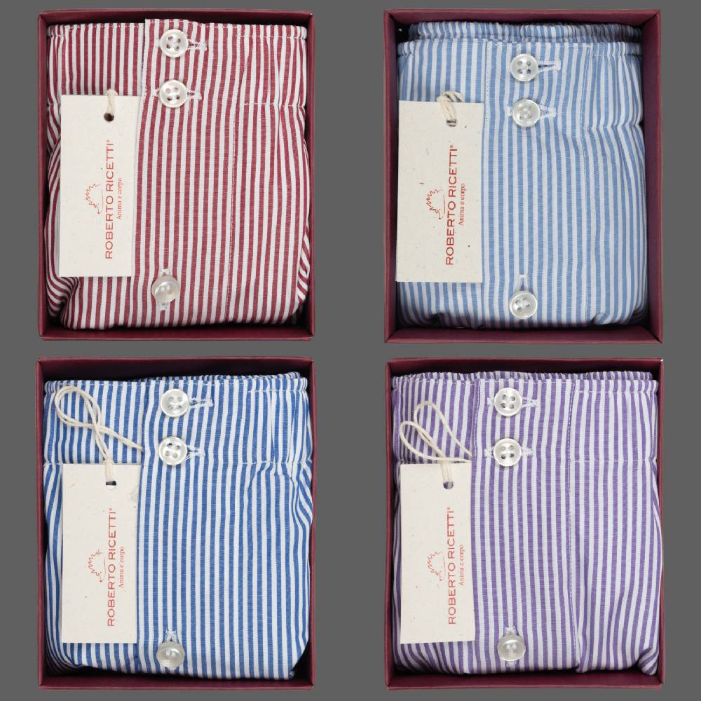 Roberto Ricetti SET "STRIPE" - BOXER SUPPORT DB1 - SIZE 52 Shopping Online