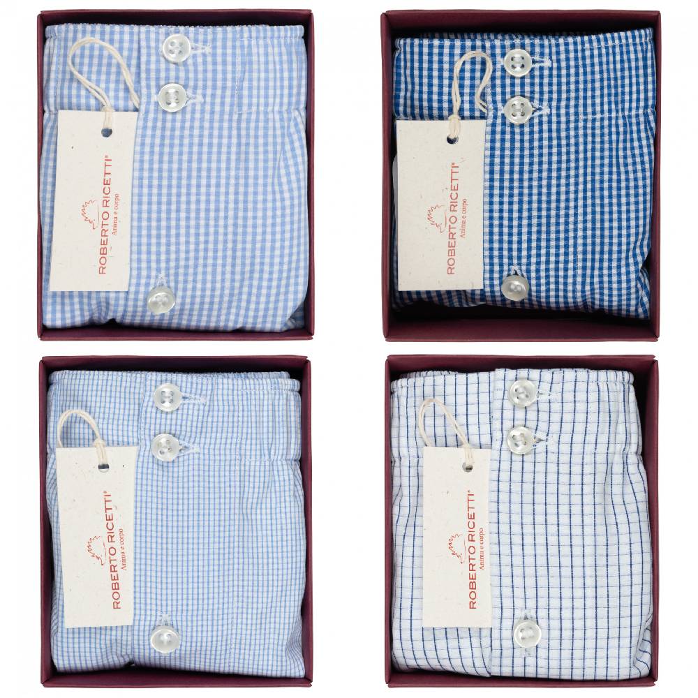 Roberto Ricetti SET "CHECK" - BOXER SUPPORT DB1 - SIZE 48 Outlet
