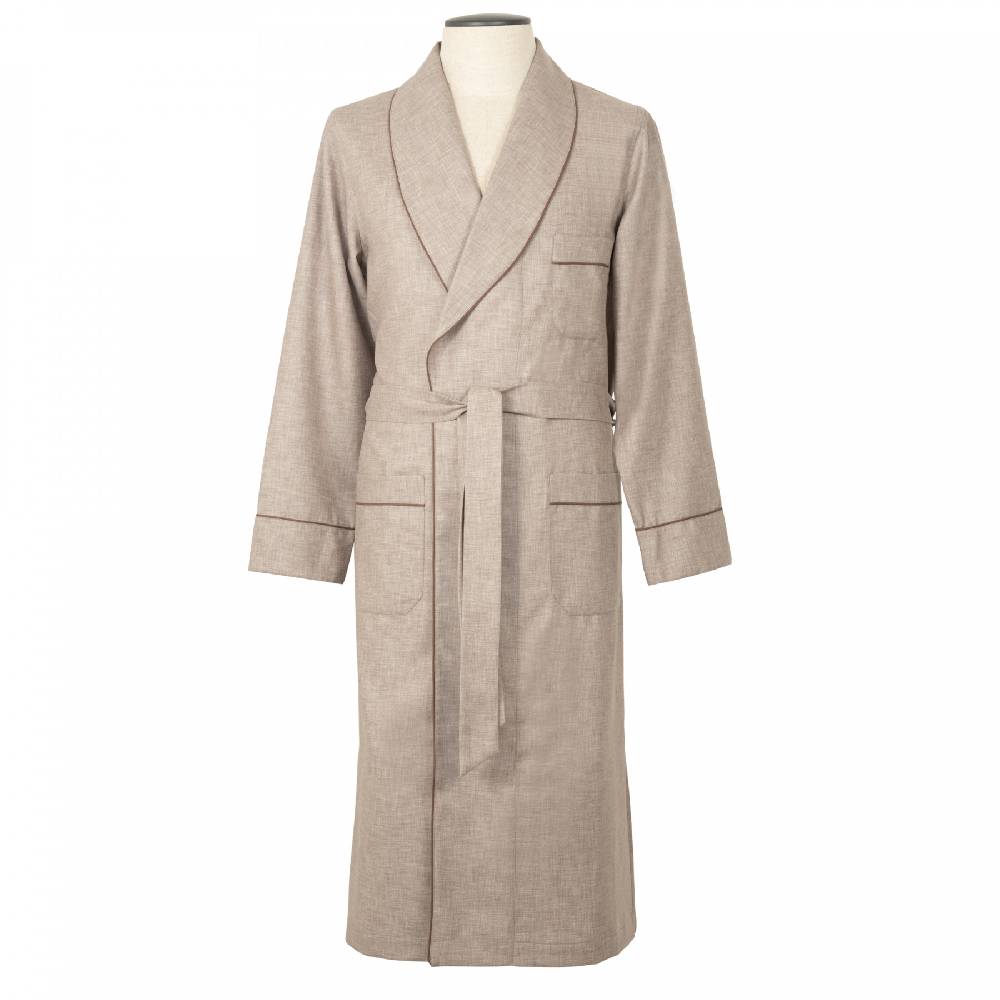 Roberto Ricetti VESTAGLIA UOMO LUNGA - LANA BEIGE Pezzi Unici