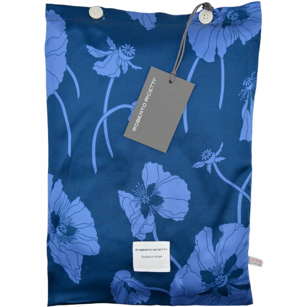 Roberto Ricetti PIGIAMA DONNA AMEDO - FIORI BLU Rilascio limitato