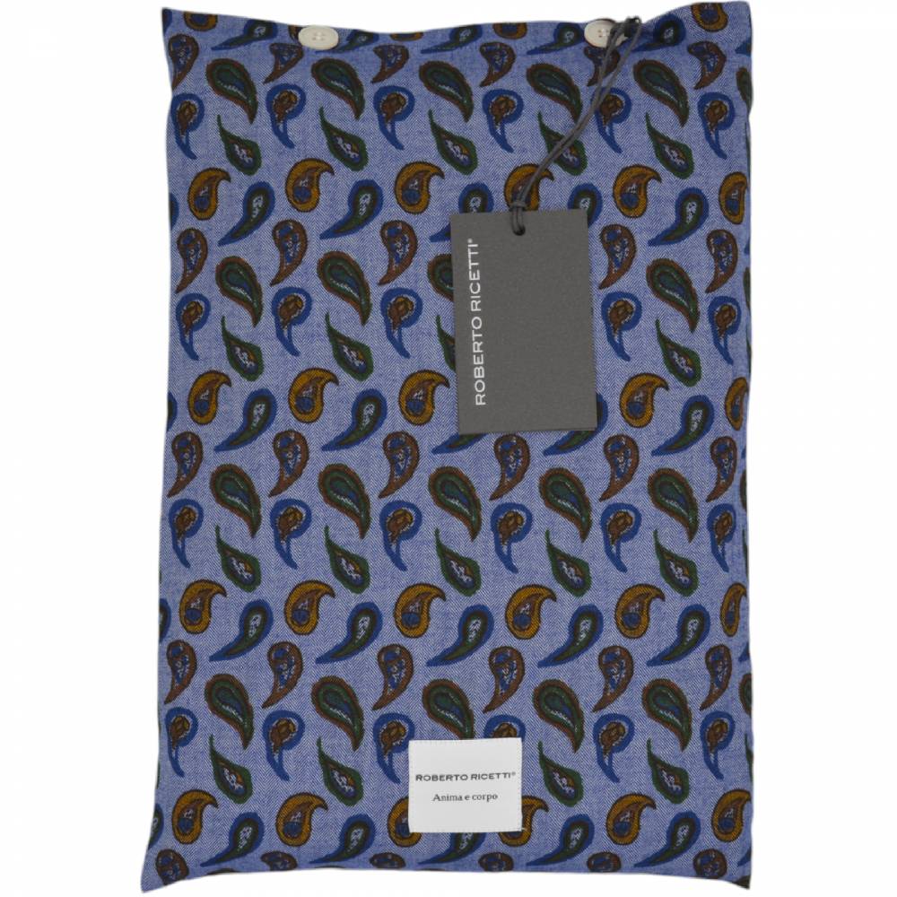 Roberto Ricetti PIGIAMA VENEZIA LUNGO - CALDO COTONE STAMPA PAISLEY 50% di sconto con spedizione gratuita