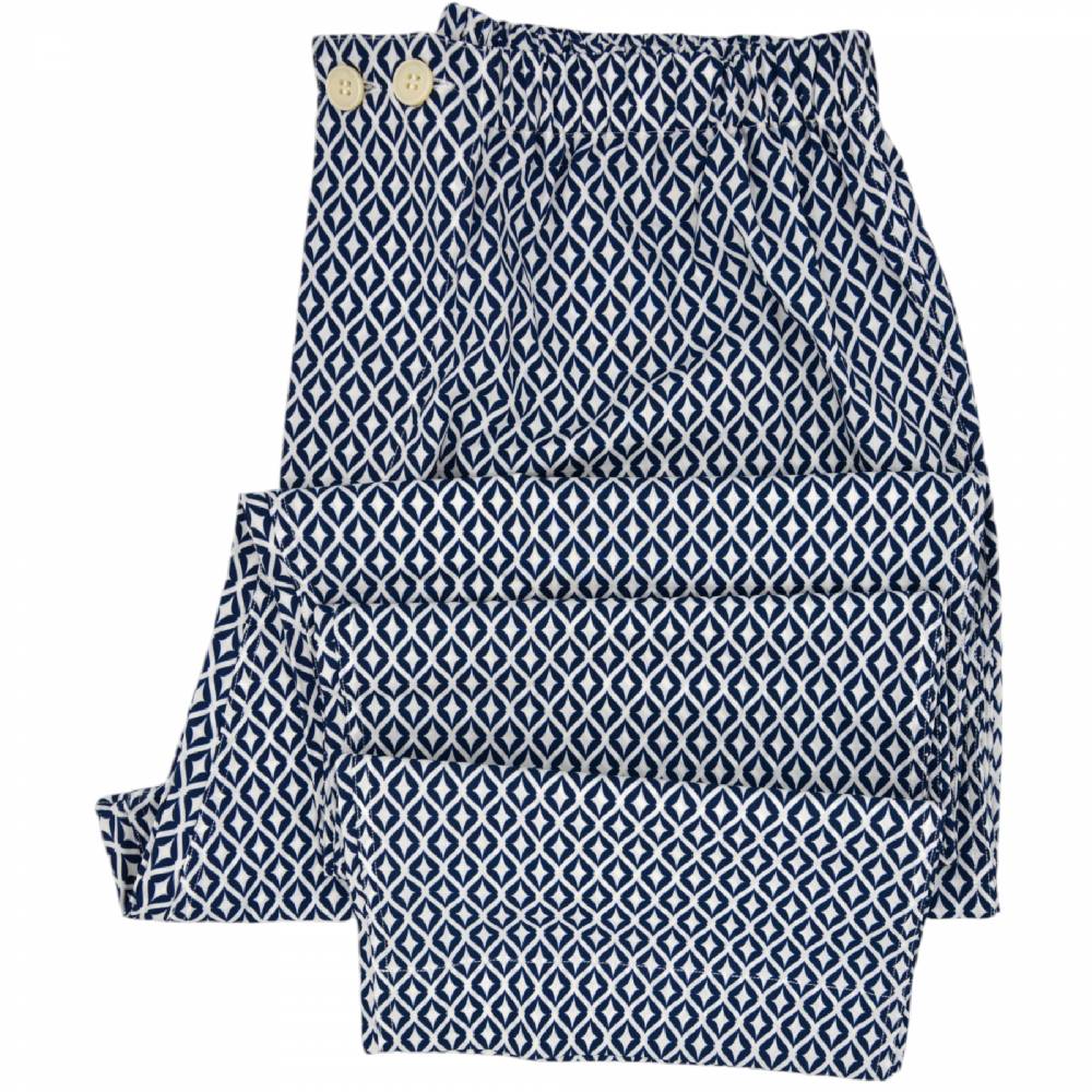Roberto Ricetti PIGIAMA AME LUNGO - ROMBI BLU Sconto