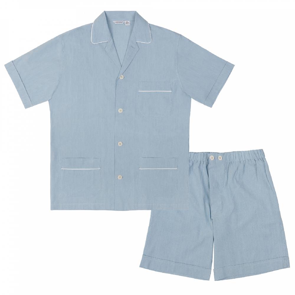 Roberto Ricetti PIGIAMA AME CORTO - CHAMBRAY