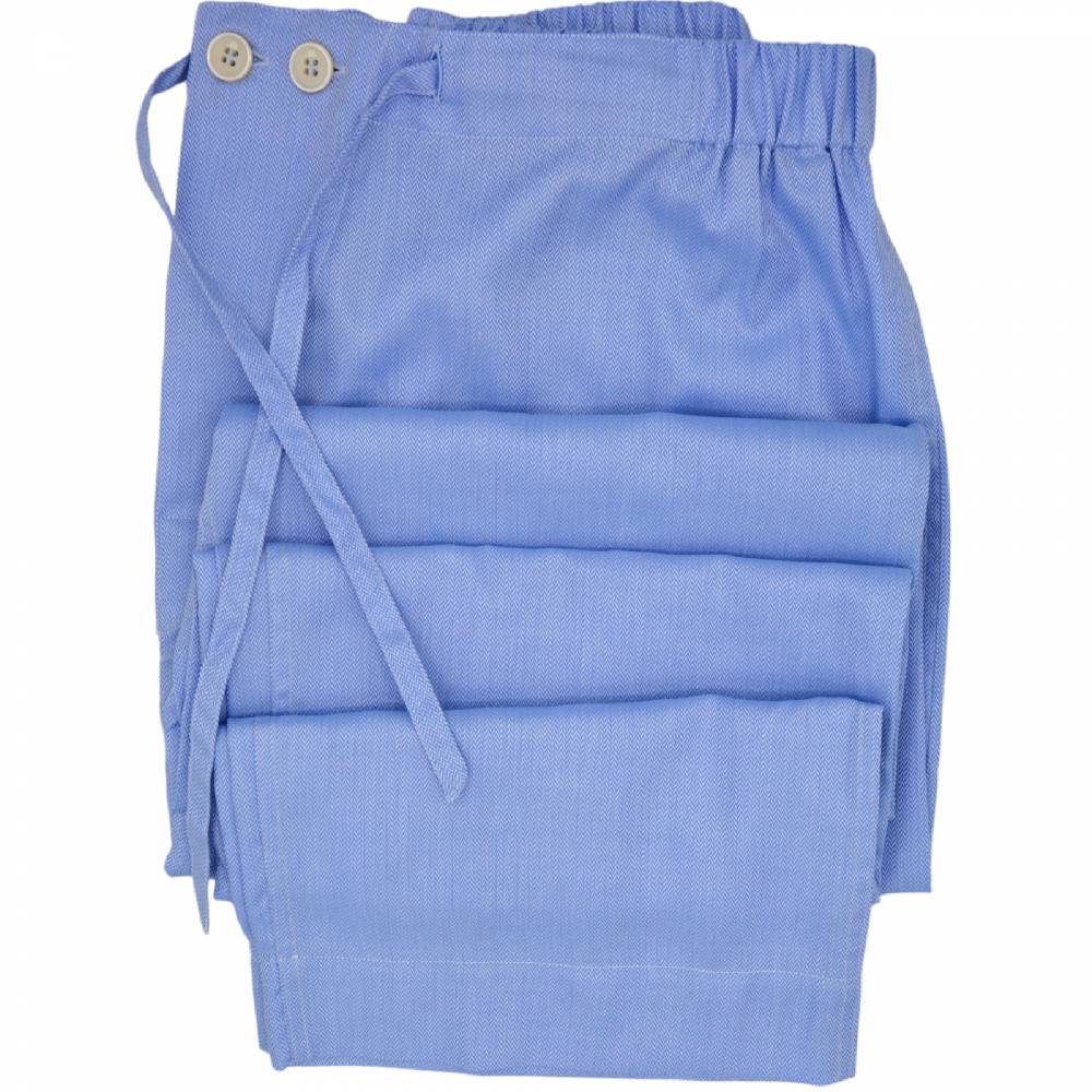 Roberto Ricetti PIGIAMA VENEZIA - CHEVRON AZZURRO - PROFILO VERDE Nuovo