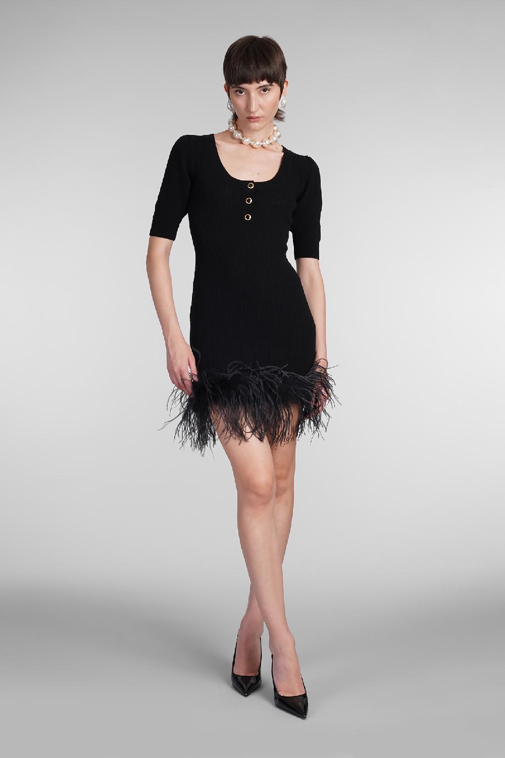 Deliberti Alessandra Rich Abito in lana nera cod. 403764 - Deliberti The Luxury Shopping Shopping Online
