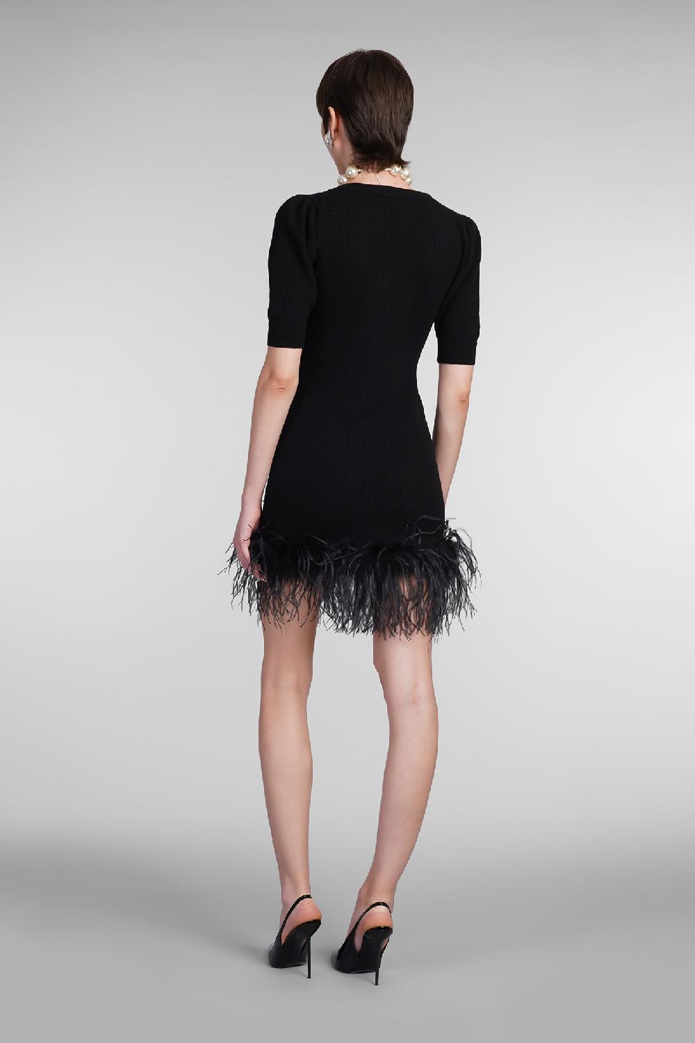 Deliberti Alessandra Rich Abito in lana nera cod. 403764 - Deliberti The Luxury Shopping Shopping Online