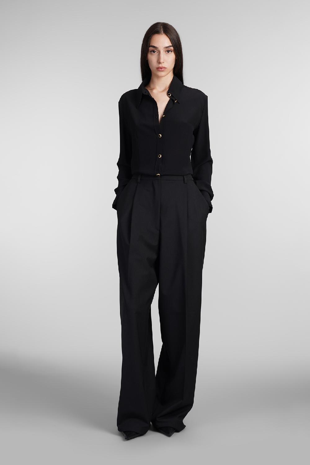 Deliberti Alessandra Rich Camicia in seta nera cod. 403767 - Deliberti The Luxury Shopping Offerta