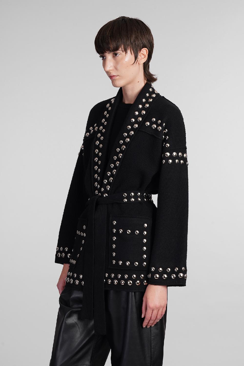 Deliberti Alanui Cardigan in lana nera cod. 409056 - Deliberti The Luxury Shopping Vendita Calda