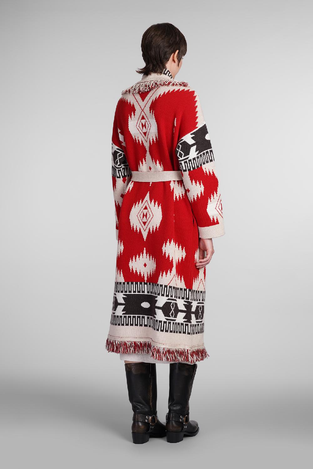Deliberti Alanui Cappotto in lana rossa cod. 408024 - Deliberti The Luxury Shopping Vendita Economica