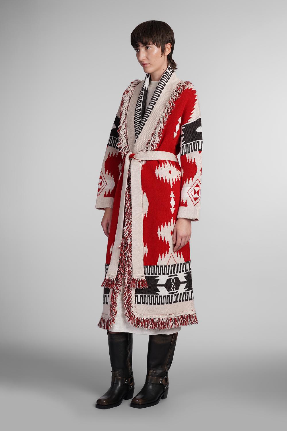 Deliberti Alanui Cappotto in lana rossa cod. 408024 - Deliberti The Luxury Shopping Vendita Economica