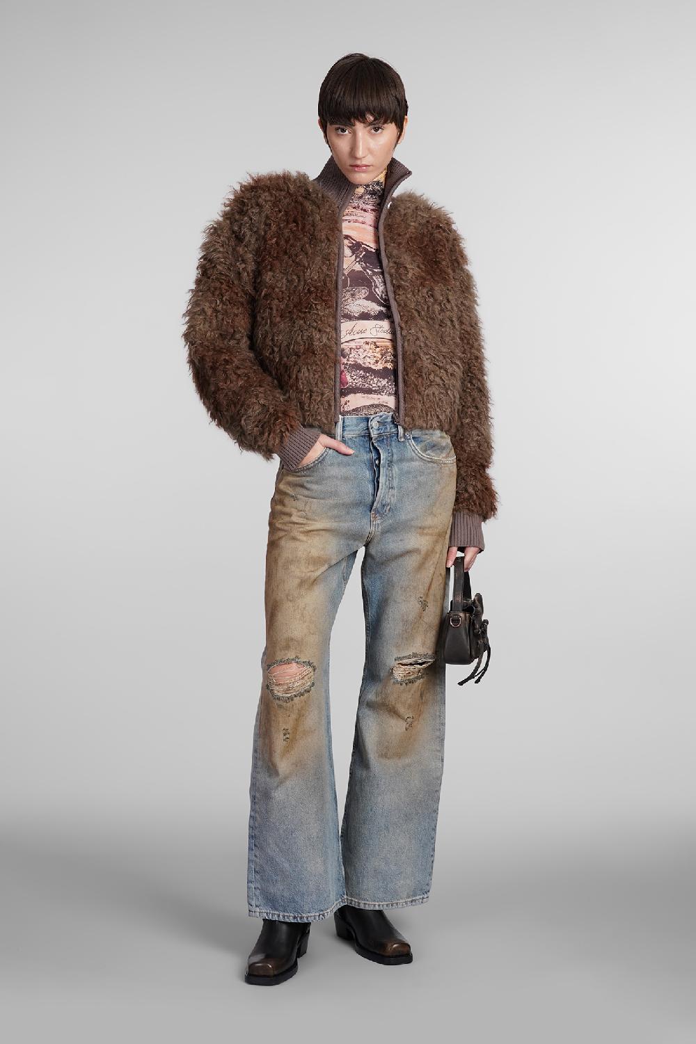 Deliberti Acne Studios Giacca casual in acrilico marrone cod. 406602 - Deliberti The Luxury Shopping Vendite stagionali