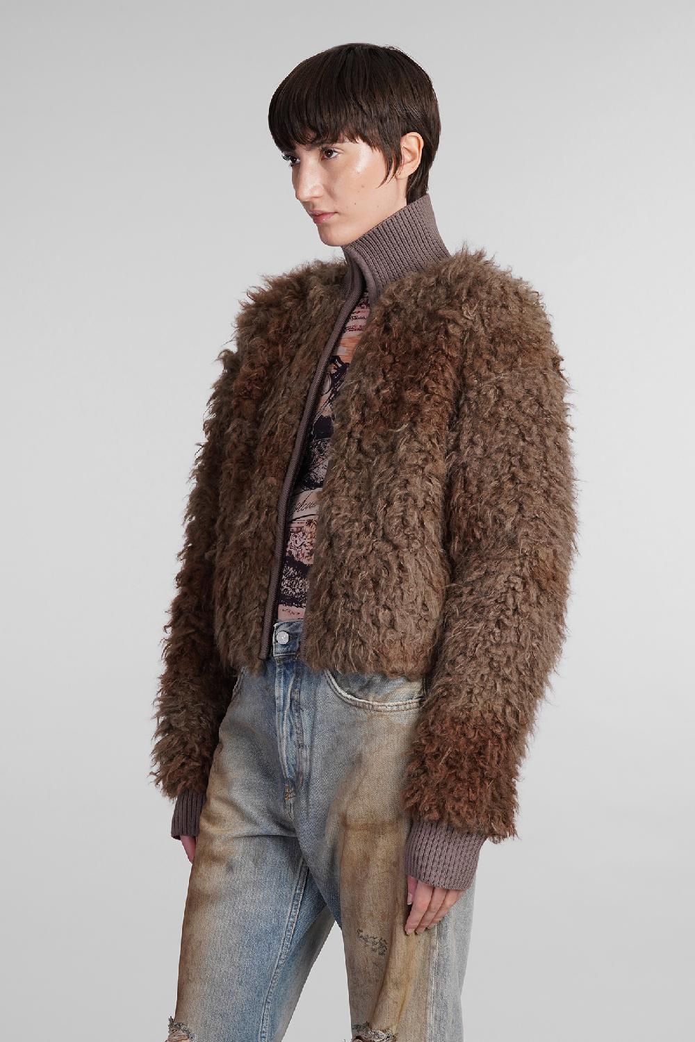 Deliberti Acne Studios Giacca casual in acrilico marrone cod. 406602 - Deliberti The Luxury Shopping Vendite stagionali