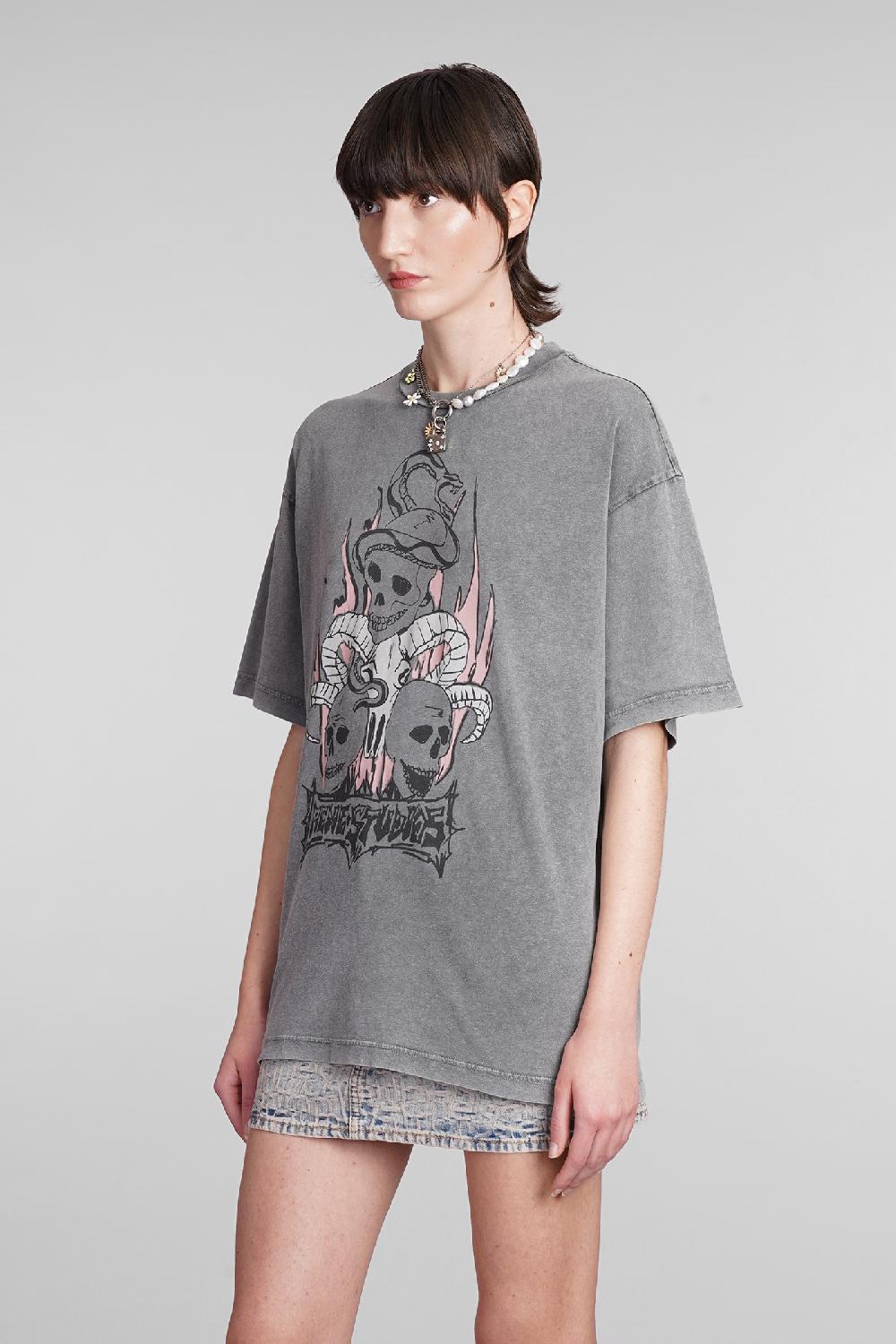 Deliberti Acne Studios T-shirt in cotone grigio cod. 393879 - Deliberti The Luxury Shopping Promozione temporanea