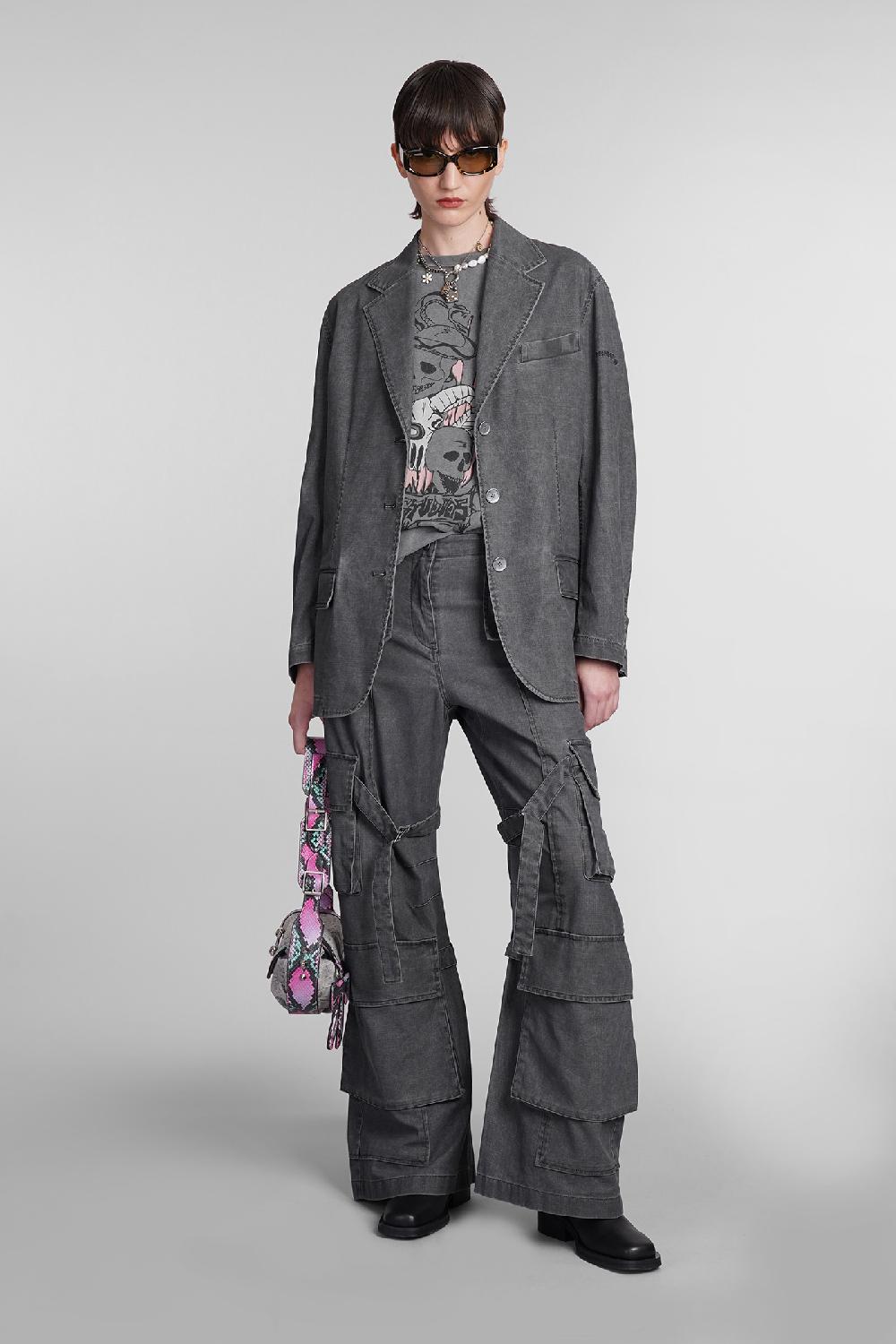 Deliberti Acne Studios Pantalone in cotone grigio cod. 395336 - Deliberti The Luxury Shopping Shopping Online