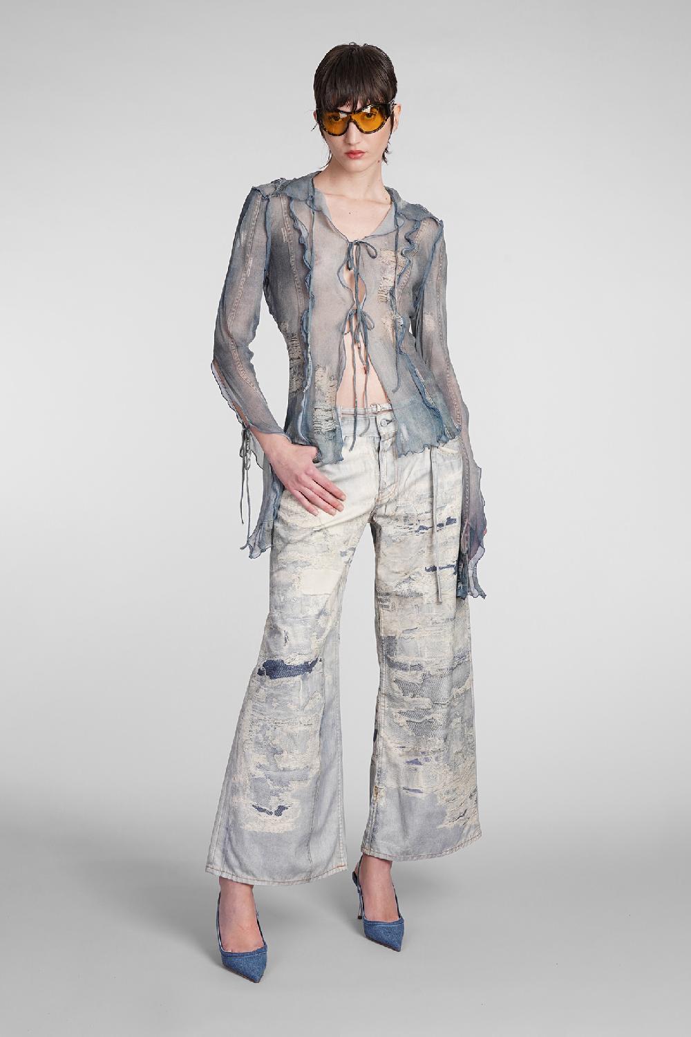 Deliberti Acne Studios Pantalone in cotone blu cod. 398853 - Deliberti The Luxury Shopping Outlet