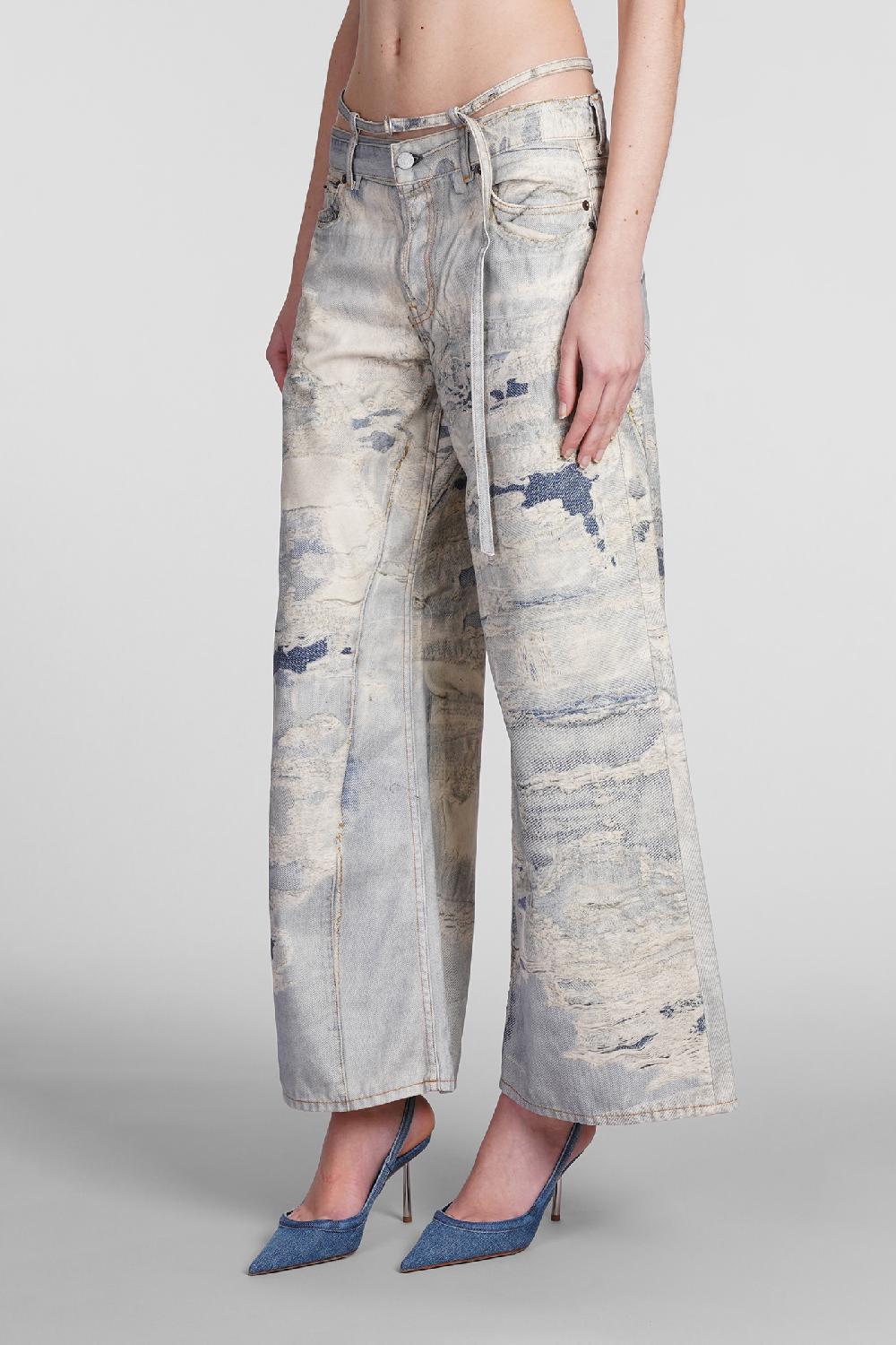 Deliberti Acne Studios Pantalone in cotone blu cod. 398853 - Deliberti The Luxury Shopping Outlet