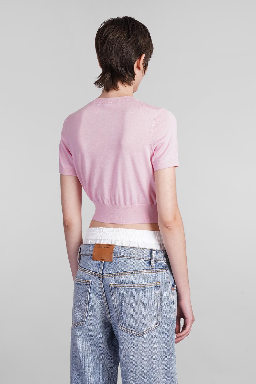 Deliberti Alexander Wang Topwear in lana rosa cod. 401759 - Deliberti The Luxury Shopping Vendita Calda