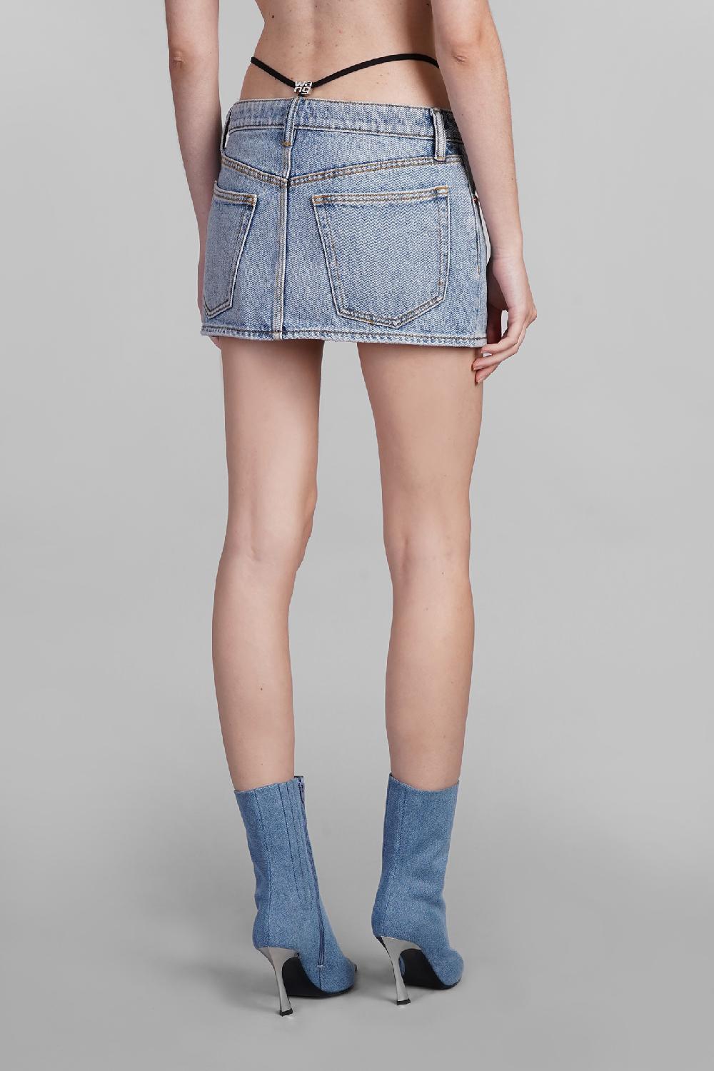 Deliberti Alexander Wang Gonna in cotone blu cod. 401874 - Deliberti The Luxury Shopping Vendite Flash