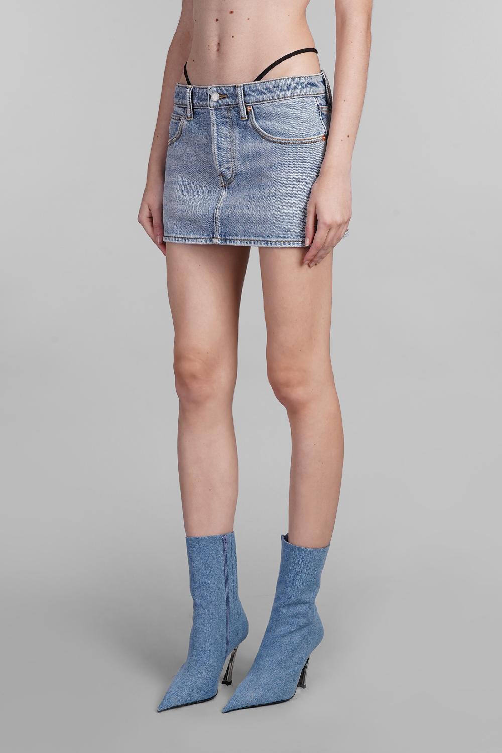 Deliberti Alexander Wang Gonna in cotone blu cod. 401874 - Deliberti The Luxury Shopping Vendite Flash