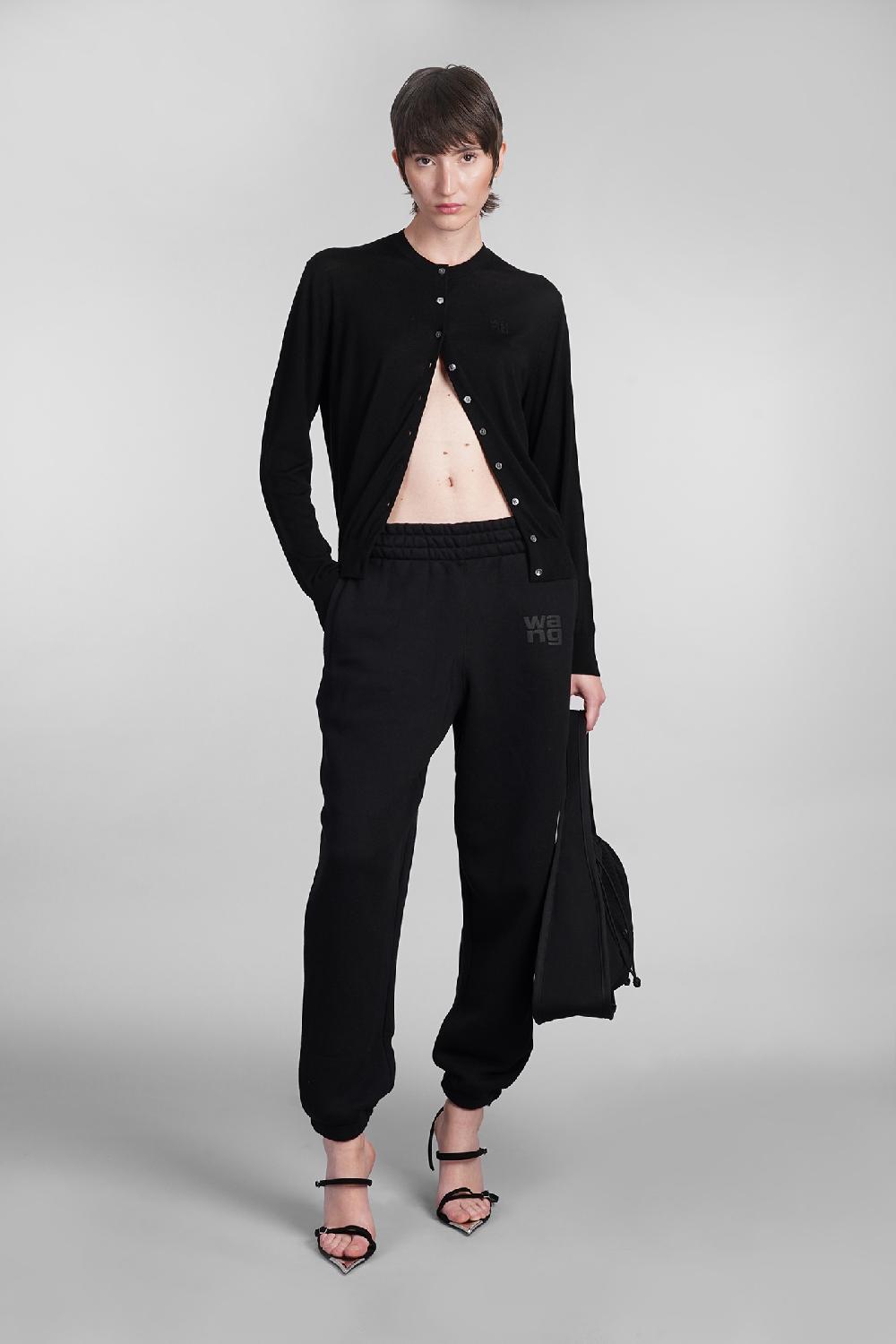 Deliberti Alexander Wang Pantalone in cotone nero cod. 401756 - Deliberti The Luxury Shopping Italia