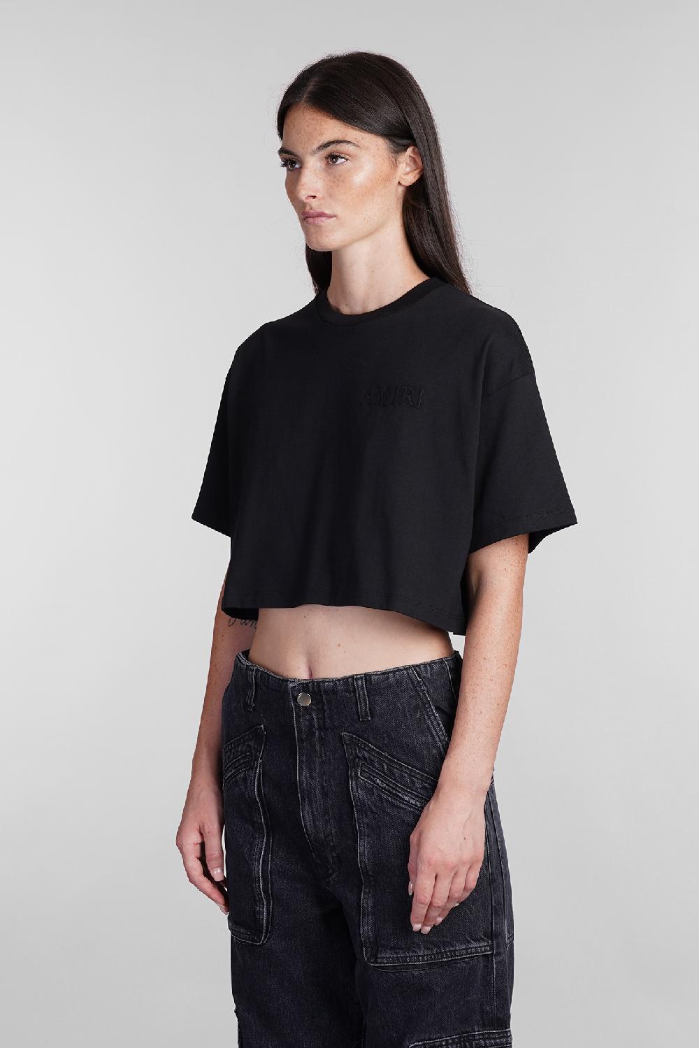 Deliberti Amiri T-shirt in cotone nero cod. 401272 - Deliberti The Luxury Shopping Promozione Limitata