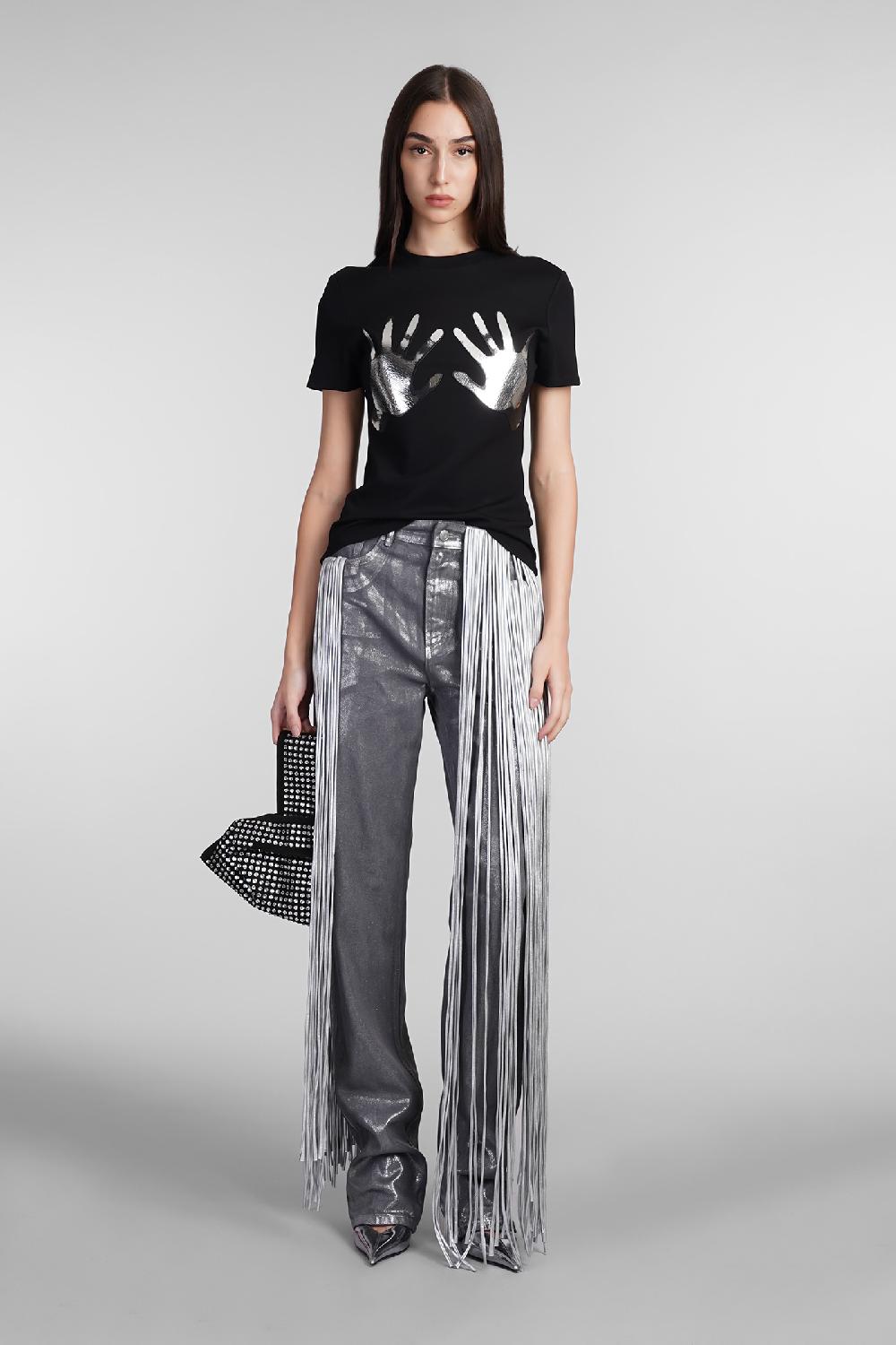 Deliberti Area T-shirt in viscosa nera cod. 409260 - Deliberti The Luxury Shopping Enormi risparmi