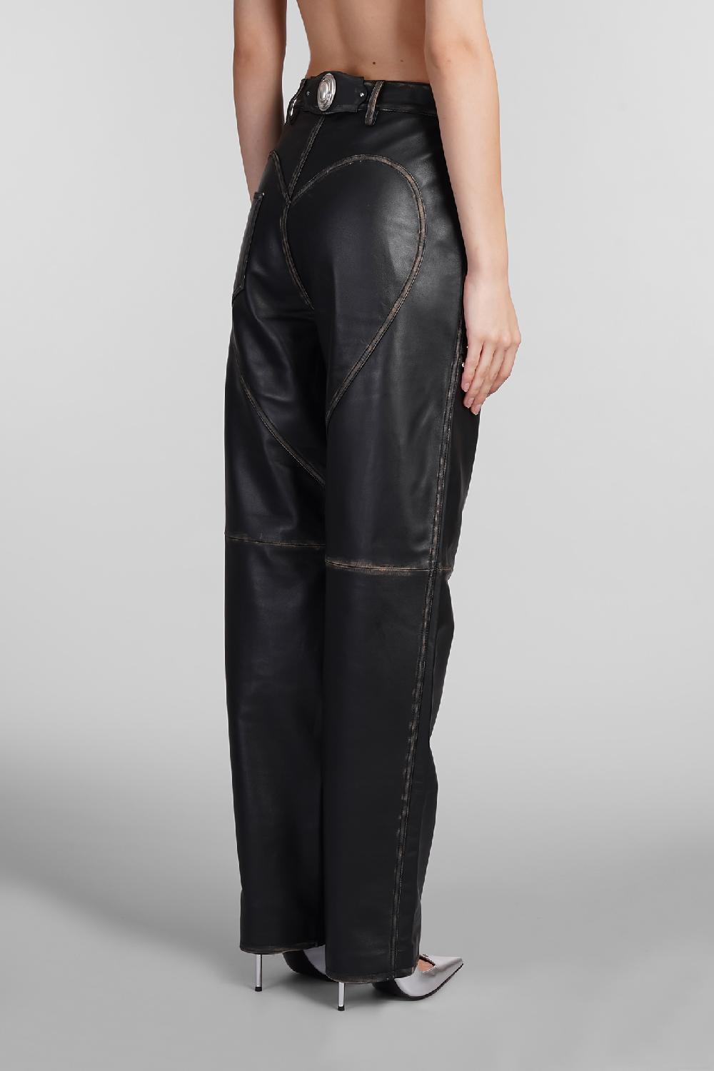 Deliberti Area Pantalone in pelle nera cod. 409264 - Deliberti The Luxury Shopping 2025