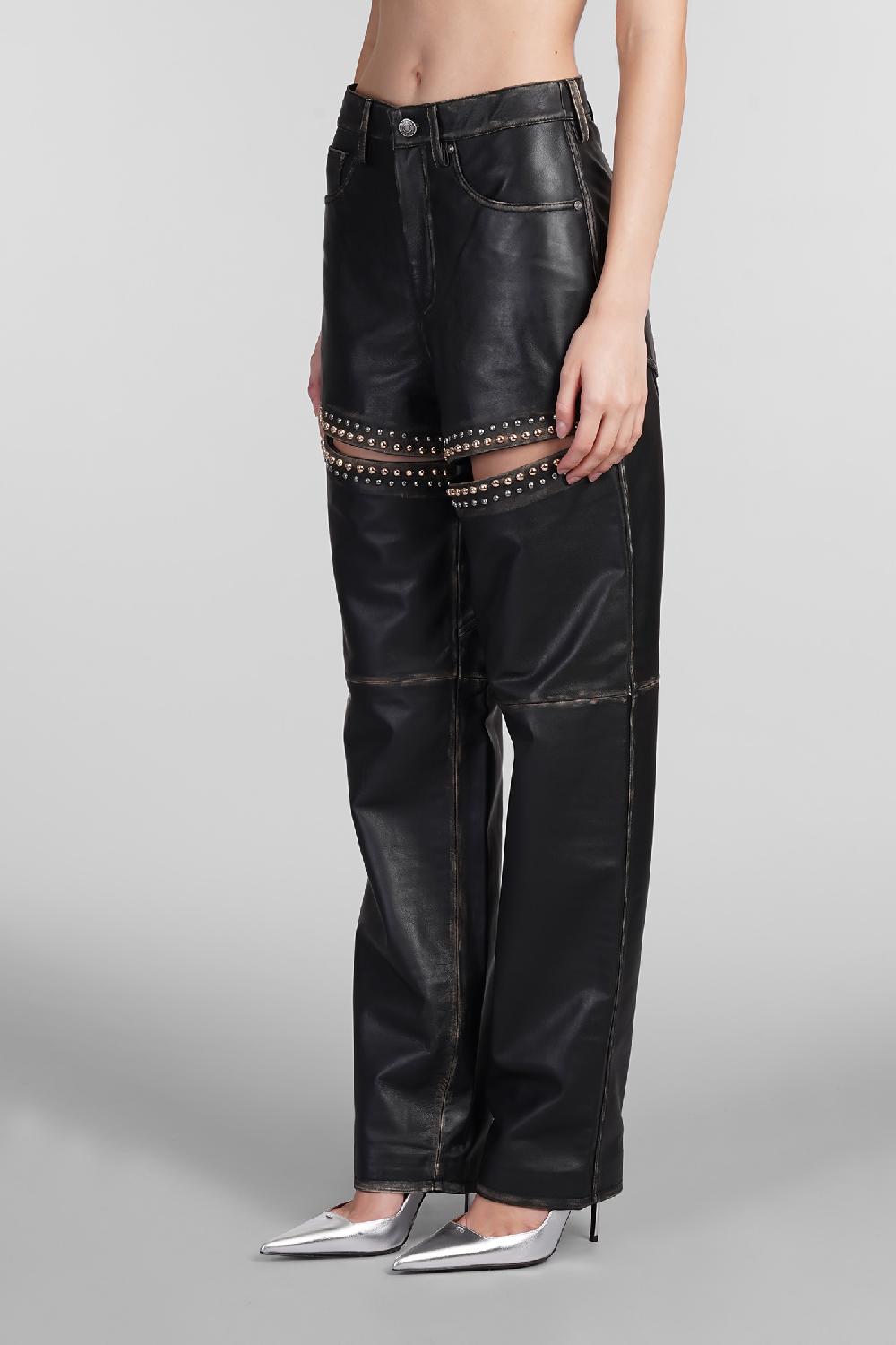 Deliberti Area Pantalone in pelle nera cod. 409264 - Deliberti The Luxury Shopping 2025