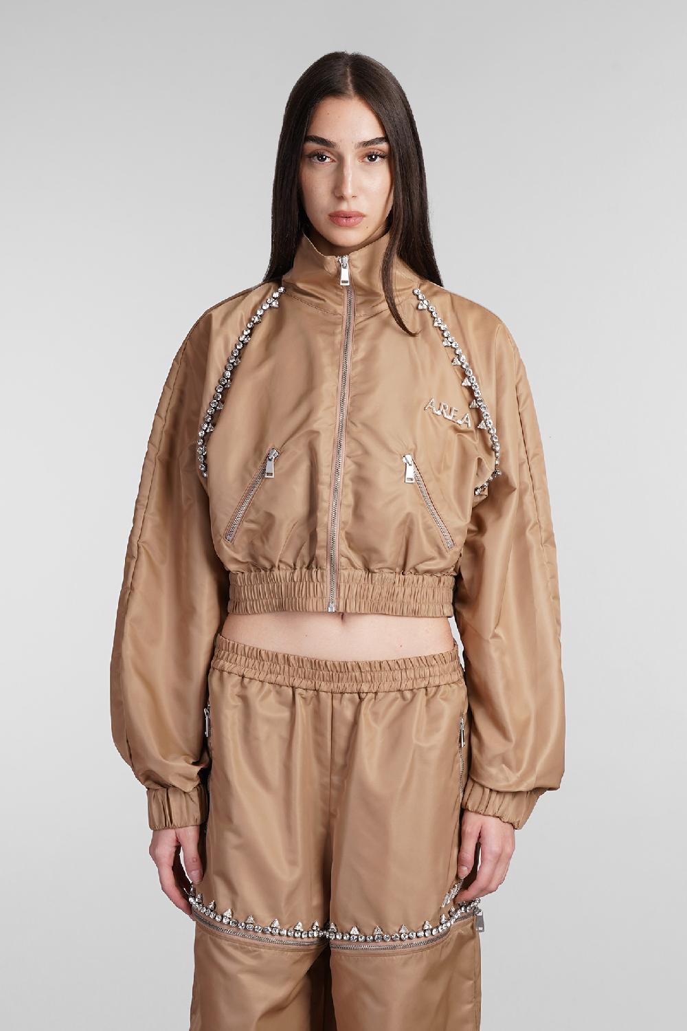 Deliberti Area Giacca casual in nylon beige cod. 409265 - Deliberti The Luxury Shopping