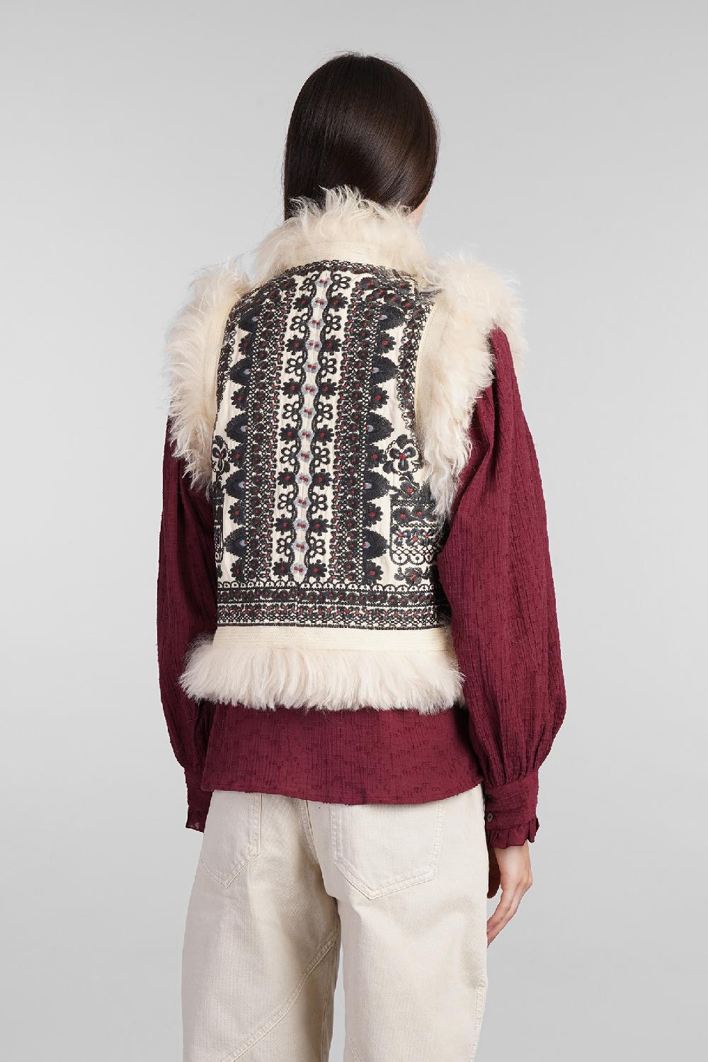 Deliberti Antik Batik Gilet sandor in cotone beige cod. 406697 - Deliberti The Luxury Shopping Vendita