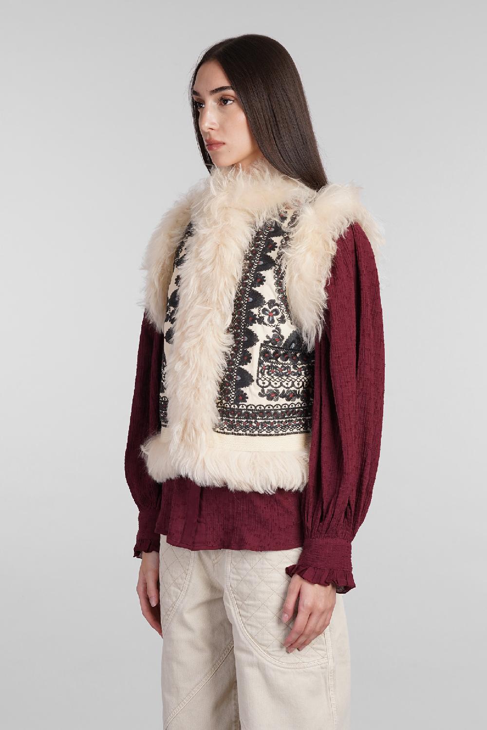 Deliberti Antik Batik Gilet sandor in cotone beige cod. 406697 - Deliberti The Luxury Shopping Vendita