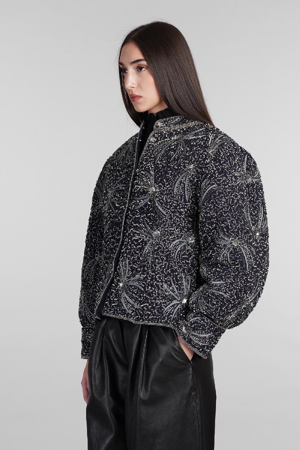 Deliberti Antik Batik Giacca casual matari in viscosa blu cod. 406695 - Deliberti The Luxury Shopping Spedizione Gratuita