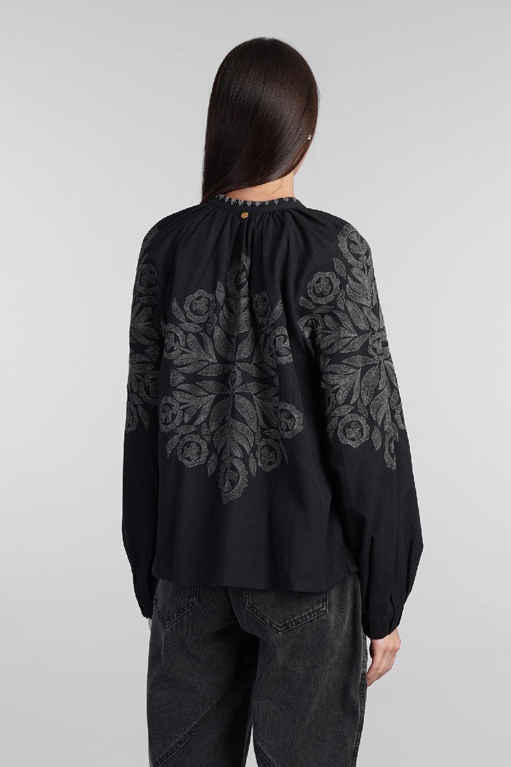 Deliberti Antik Batik Camicia eglantine in cotone nero cod. 406693 - Deliberti The Luxury Shopping Qualità Garantita