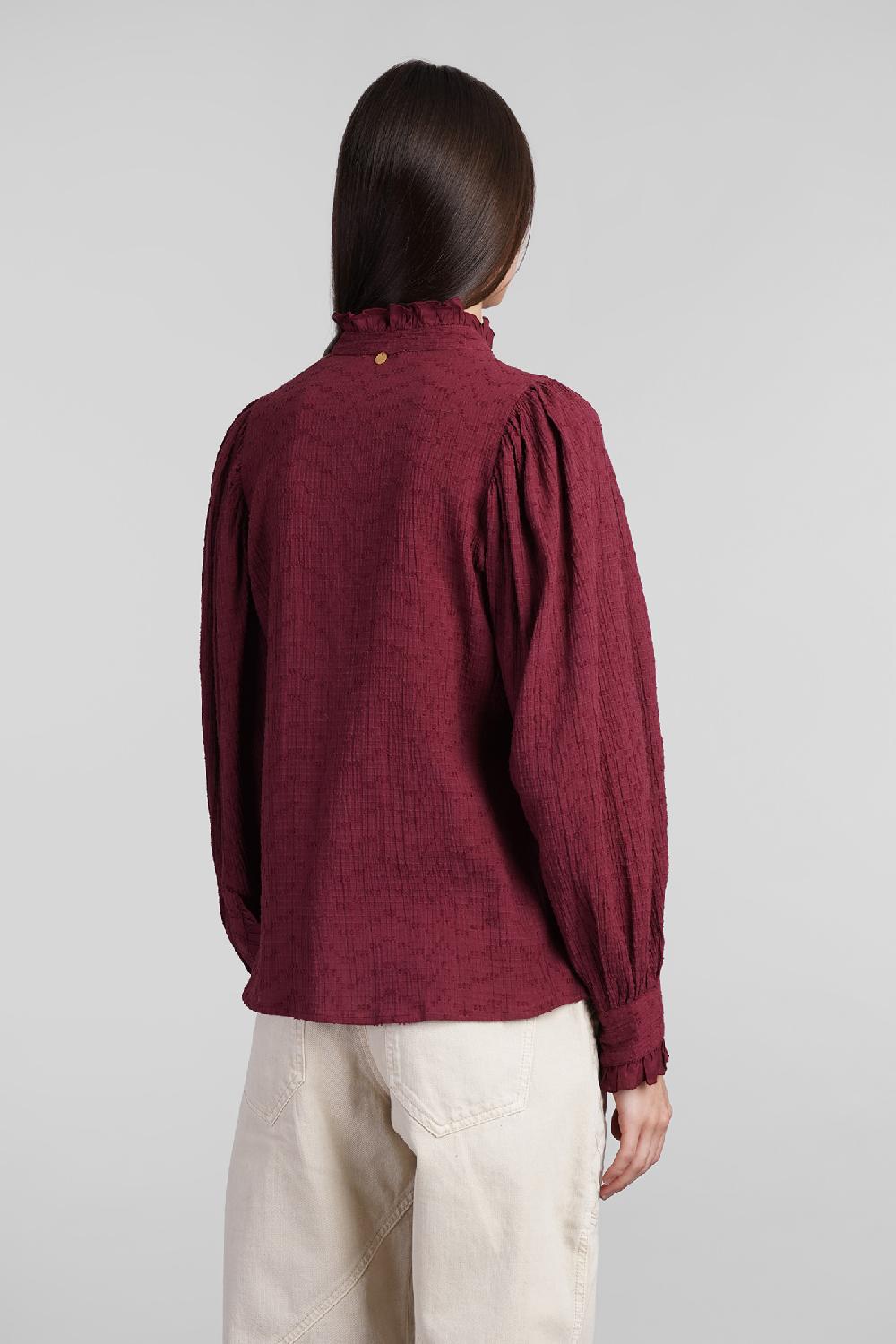 Deliberti Antik Batik Camicia yvette in cotone bordeaux cod. 406698 - Deliberti The Luxury Shopping Negozi Online