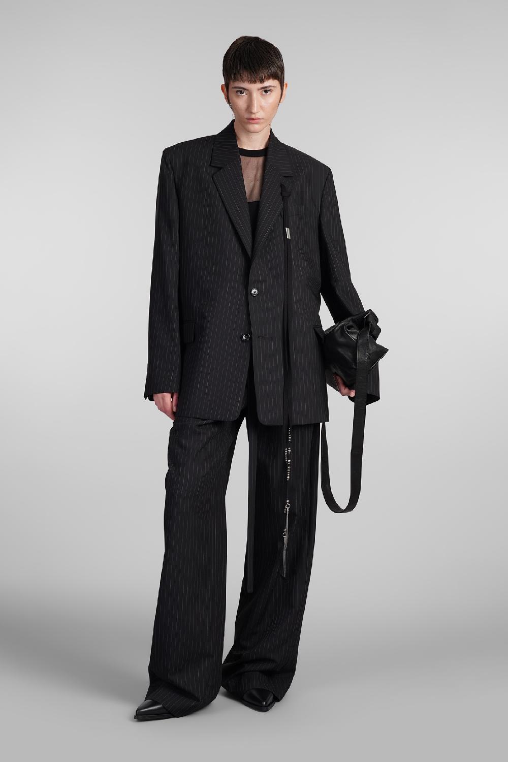 Deliberti Ann Demeulemeester Blazer lizzie in lana nera cod. 409431 - Deliberti The Luxury Shopping Affare Del Giorno